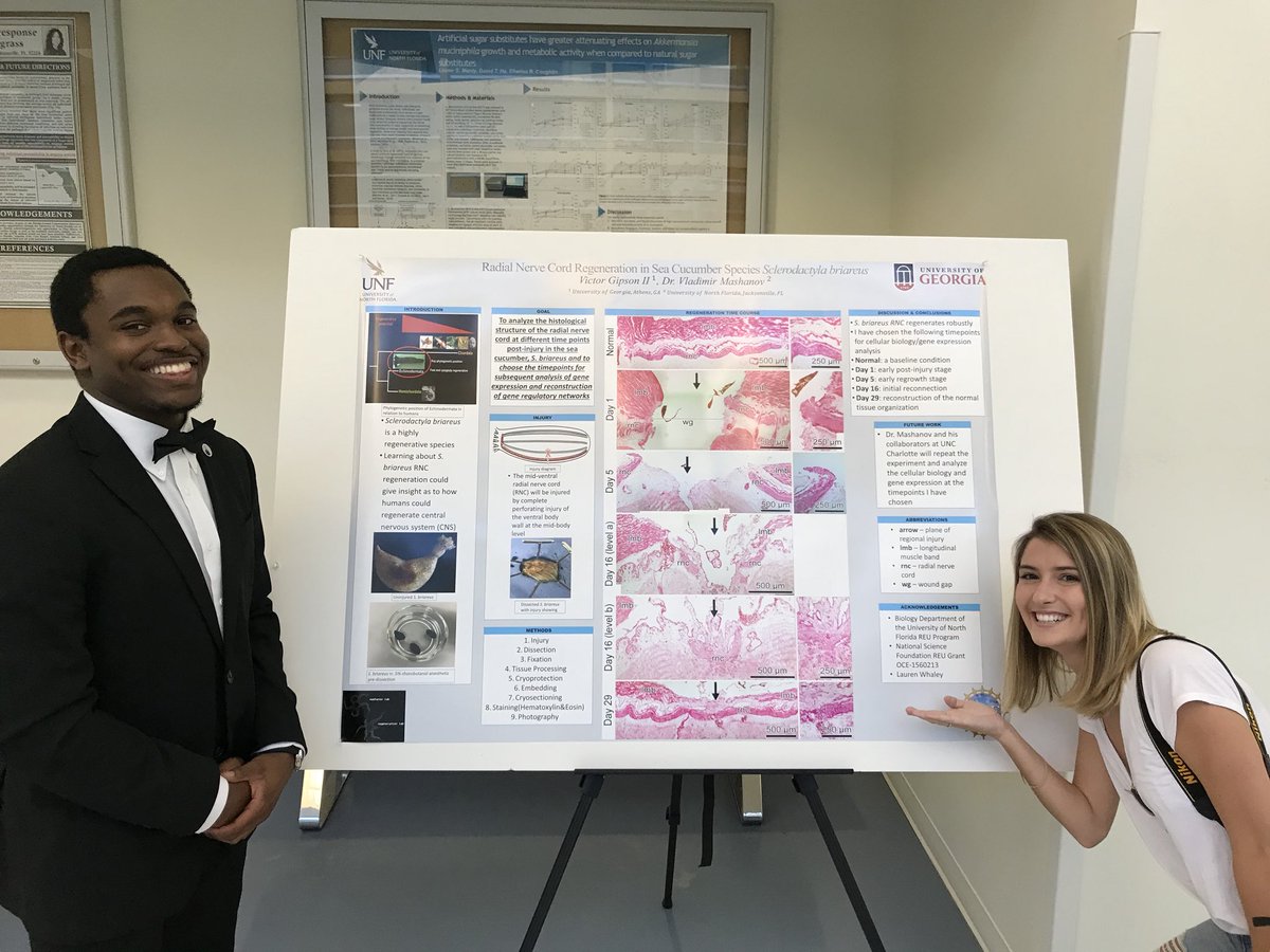 Research experience? ✅ shoutout to my mentor @VMashanov and to the best lab partner I could ask for @BeachedWhaley_ 😌 The University of North Florida 🦅 was good to me fr this summer. I’m going to miss it ✊🏾✊🏾✊🏾 #nsf @NSF #nsfreu