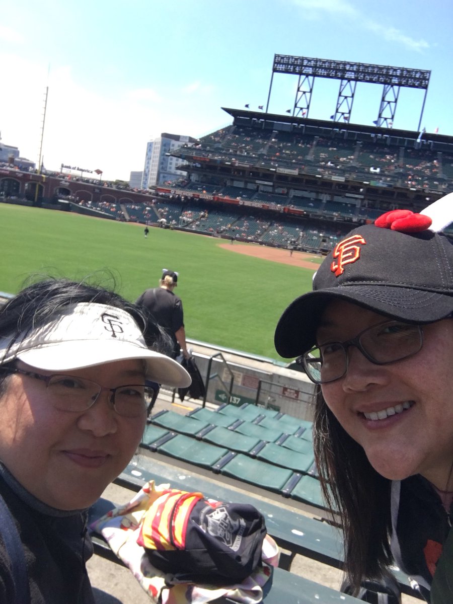 Hello Kitty Day at the #SFGiants game today! #sisters #hellokitty #ATTPark