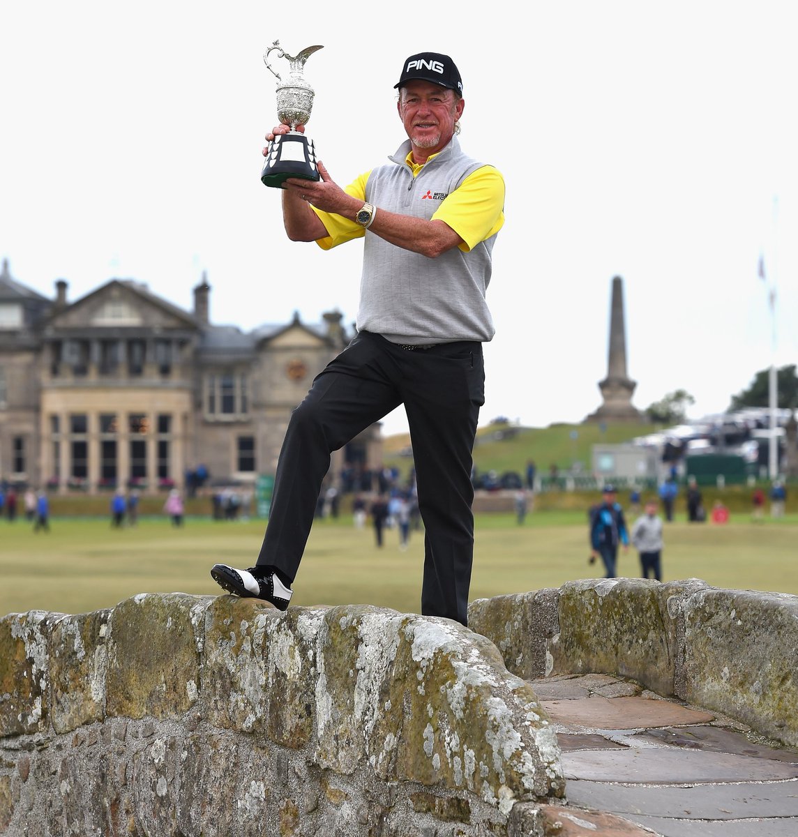 GolfMonthly's tweet photo. Congrats to Miguel Angel Jimenez on winning the Senior Open, his second major! 🏆🍷 https://t.co/m3RmwFBvPo