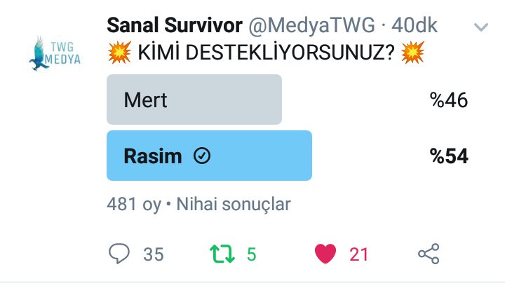 Şimdi anlatıyorum bu arkadaşın güzel hikayesini 2-3 ay önce bir sanalda sanalın son potasında karşıma çıktı, elendi o günden beri ağladı anket istedi, bu sanala girdiğinde defalarca söyledim sonunda kabul etti sonuç budur. Ona biraz dostlarım ile örnek olmuşumdur inşallah.