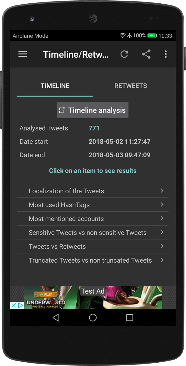Unfollow Today is a free Android app for Twitter. Several stats and graphics will help you to manage your accounts and your audience.
play.google.com/store/apps/det…