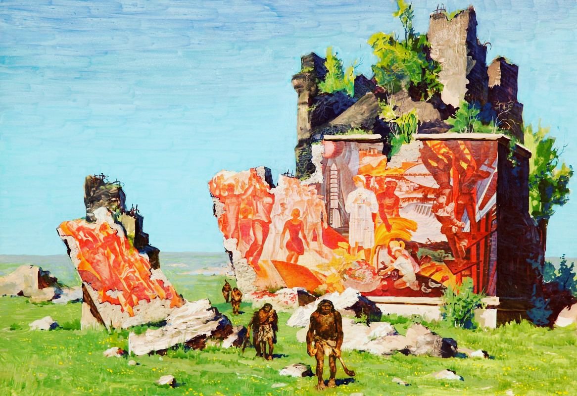 Tayyabazworld's tweet image. Inspirational: &apos;1991&apos; - an artwork by Gennady Zykov 
#art #paintings #politicalcomment #sovietunion #lahore #tayyabazworld