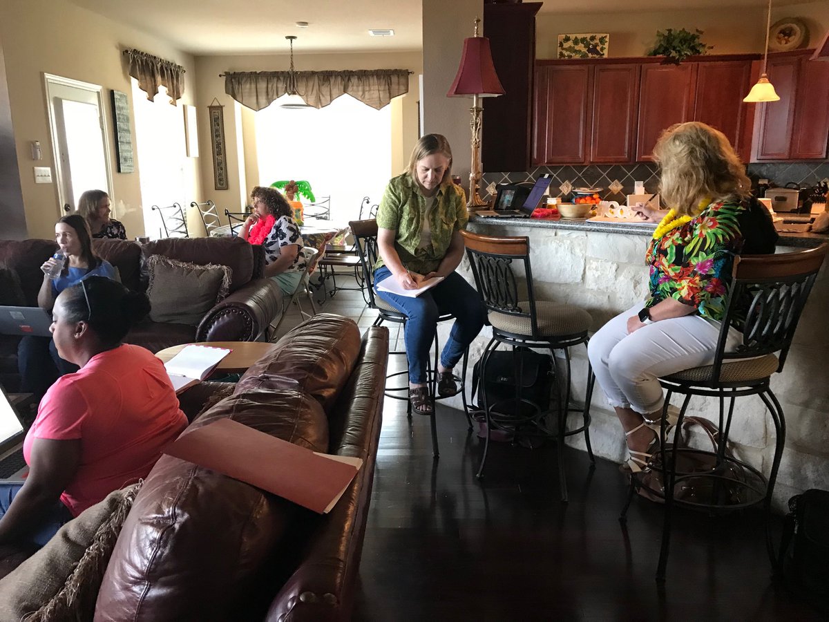 vesparza2018's tweet photo. Ranger leaders at our home, planning from the ❤️ for our little rangers!  #wetmoresummerfun https://t.co/wXHmA4FJeC