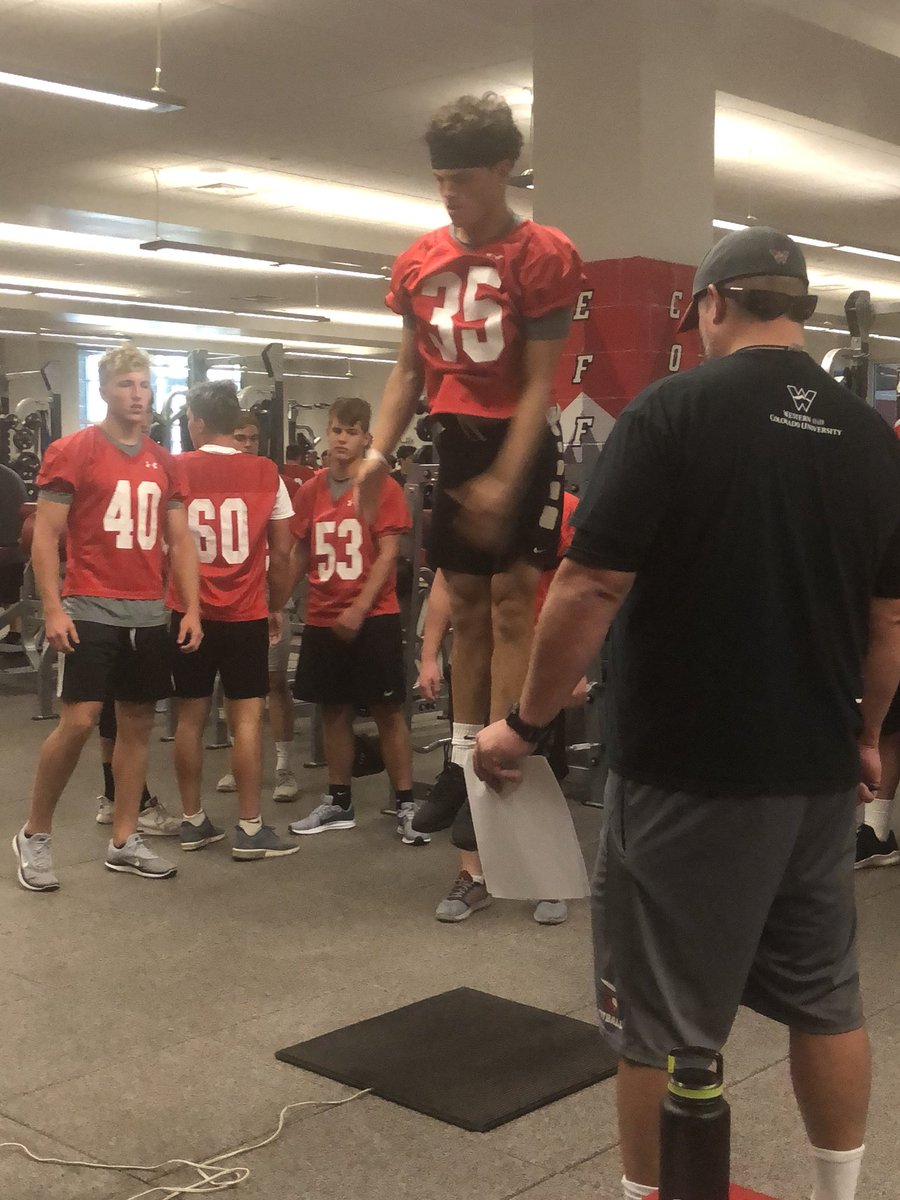 Coach_Kemm's tweet photo. After an awesome @CHSCA #COMSC18 - get to unwind and watch my son @KemmMarcus compete with #copreps at @MountaineerFB elite football camp. @Jas_Bains_12 https://t.co/fWVMHm2ELV