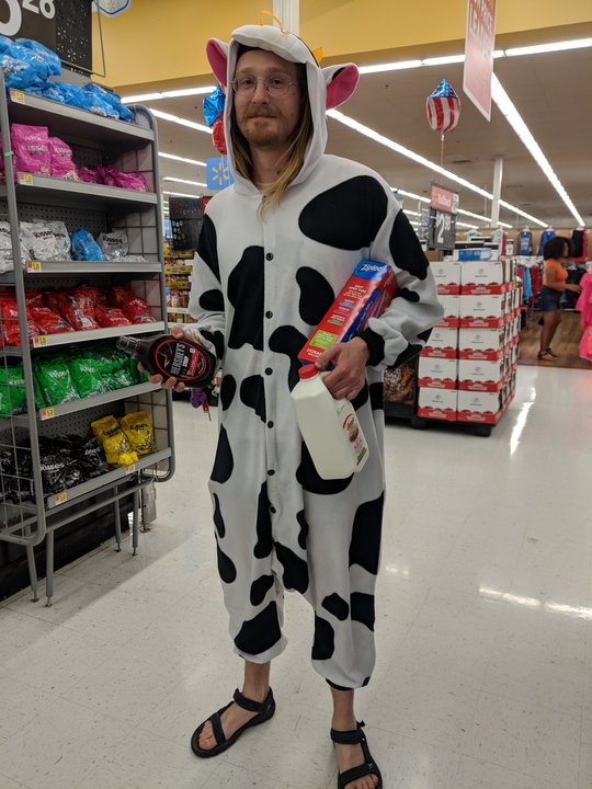 cabotcreamery's tweet photo. Last week the Cabot Ambassadors hit the West Coast... cow PJs and all. #RandomActsofCheddar #RAOC2018 https://t.co/uGq7fzlvzG