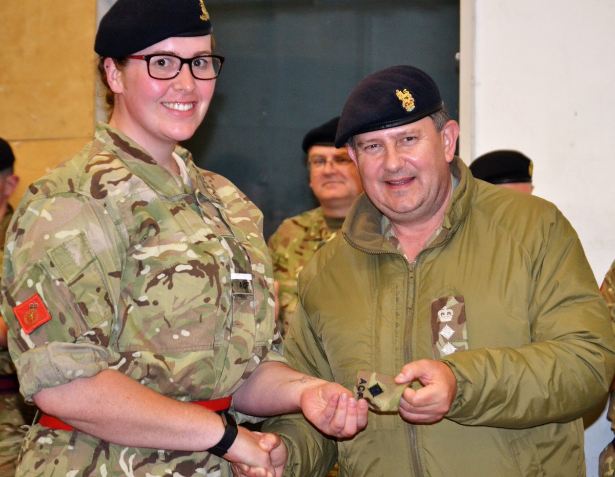 hsyacf1's tweet photo. Congratulations to newly promoted 2Lt Charlette Brooks from E Company who recieved her Commission today. #leadership #goingfurther #ACFOfficer #promotion @RFCAYH @ArmyCadetsUK @CharletteBrooks https://t.co/2NsqazrWrC