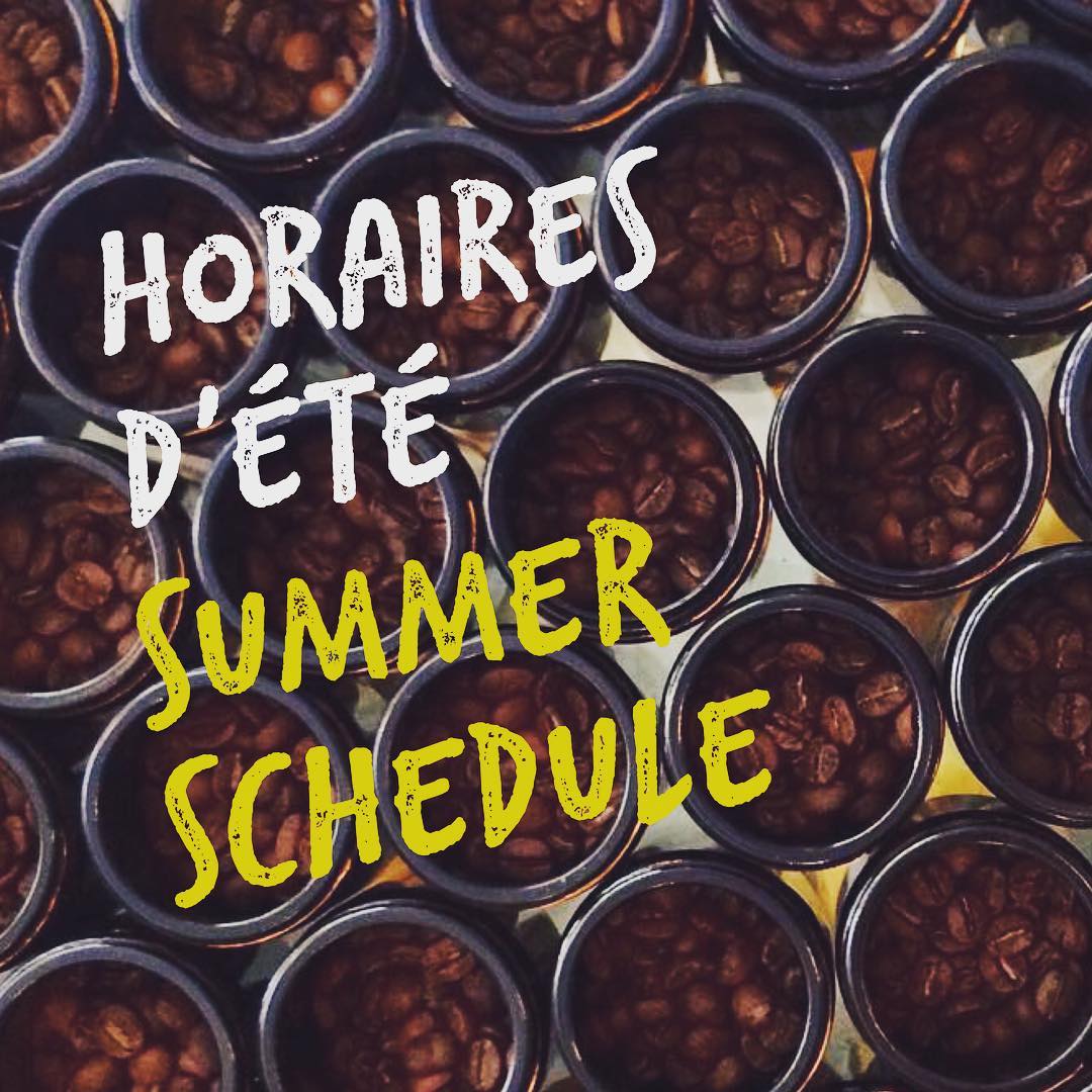 🕰 Horaires d’été jusqu’à fin août !
Nous sommes ouverts tous les jours ☀️☕️ :
du lundi au vendredi de 8:30 à 15:00 et le weekend de 9:30 à 17:00
🕰 Summer schedule till the end of August!
We are open everyday:
From monday to friday 8:30 > 15:00 &amp; on weekends 9:30 > 17:00