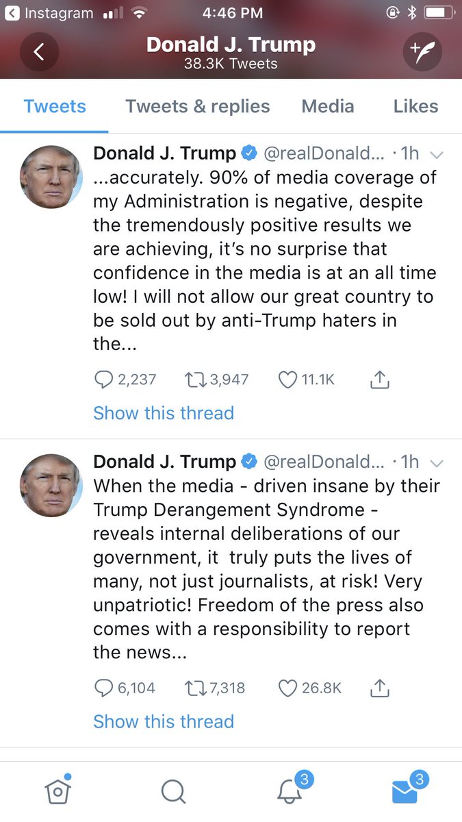 TheVoodoomama's tweet photo. @realDonaldTrump Your guilt is showing
What's under ur orange skin?
Maybe you shouldn't #colludewithrussia
Maybe you shouldn't throw fixers under the bus
Maybe not drag kids into your #TreasonousTrump
Maybe not be a #TraitorTrump
Maybe not be a disgusting #sexualabuser #draftdodger #tickfart https://t.co/3Ypp3q42yD
