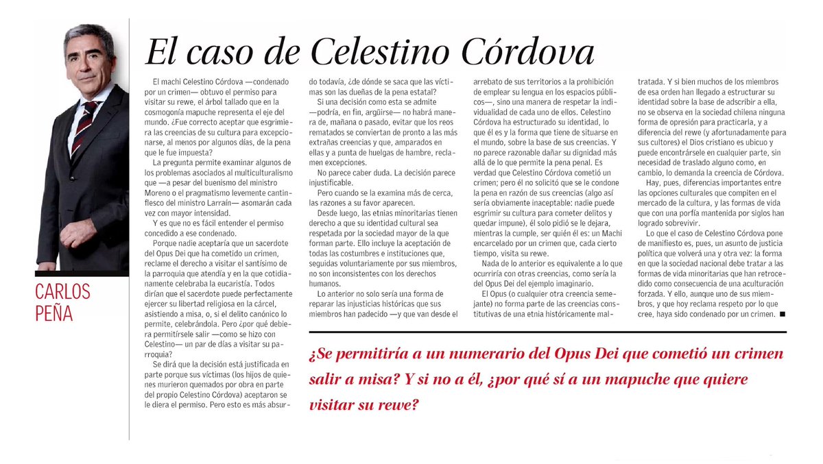 pcayuqueo's tweet photo. Columna de Carlos Peña. https://t.co/oIYNN8sHeG