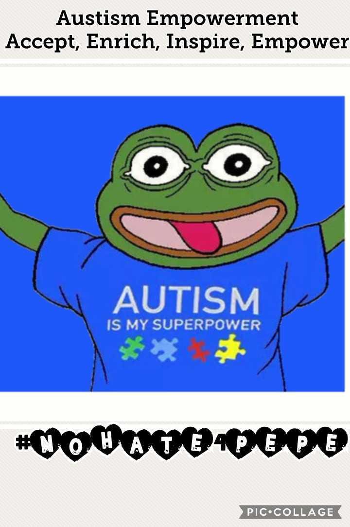 Angeles De La Luz On Twitter Nohate4pepe Lets Give Pepe A Positive Platform To Be Use Gish2018 Billmurraymaniacs Spnfamily Gish Be Advice This Is A Nonprofit Organization Fundamental Autismempowermt Lets Hit 400likes
