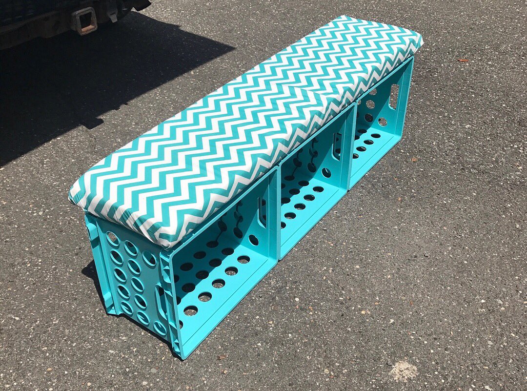 amagnolo's tweet photo. Summer diy project is complete! 📚✔️ can’t wait for my kids to use this in our library! #cratebench #summerproject #htsdpride @WeAreHTSD https://t.co/tfTsNiNBDR