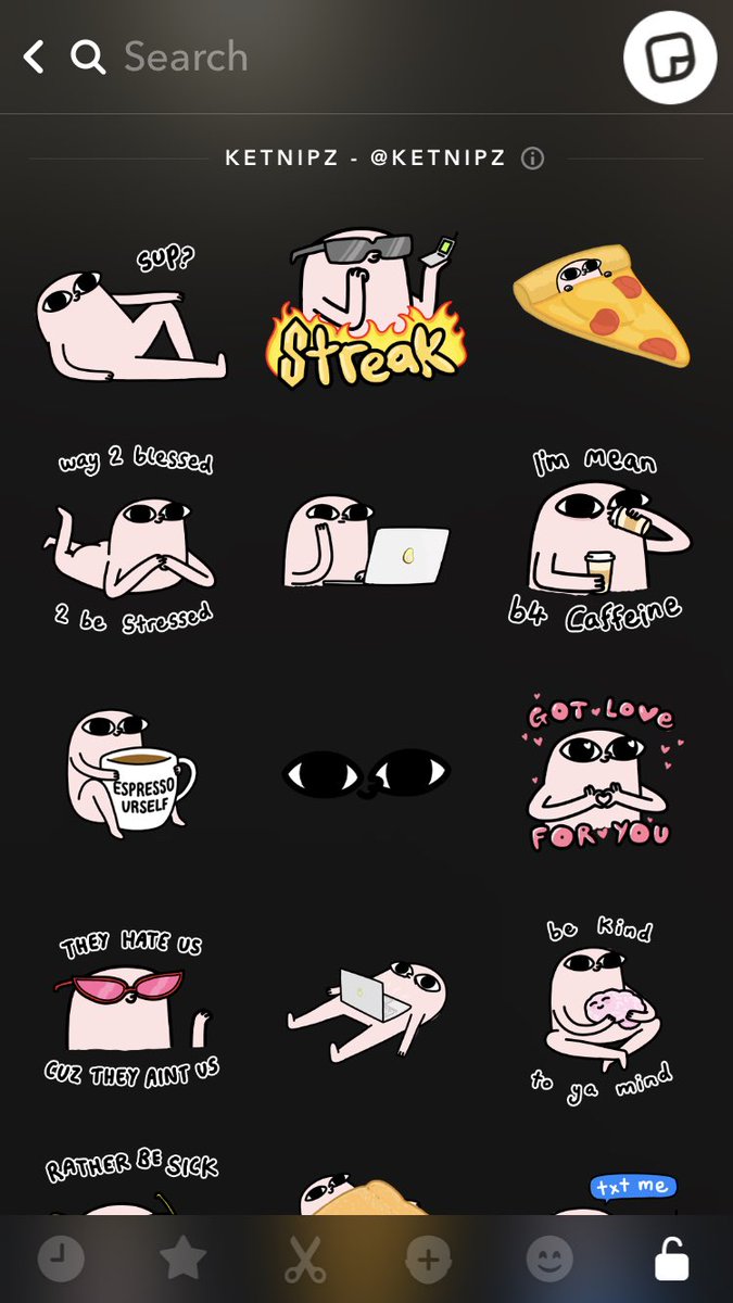 Ketnipz On Twitter Made Some Stickers With Snapchat Click The