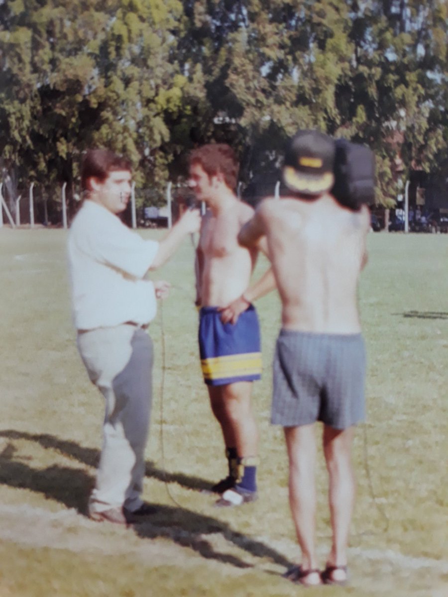 renzolfc's tweet photo. @carlosdurhand entrevista a Juan Ignacio Moriconi......cancha de inferiores de Platense.....año 1998 7ma campeona de AFA (R.C) https://t.co/0BKk9V9ez8
