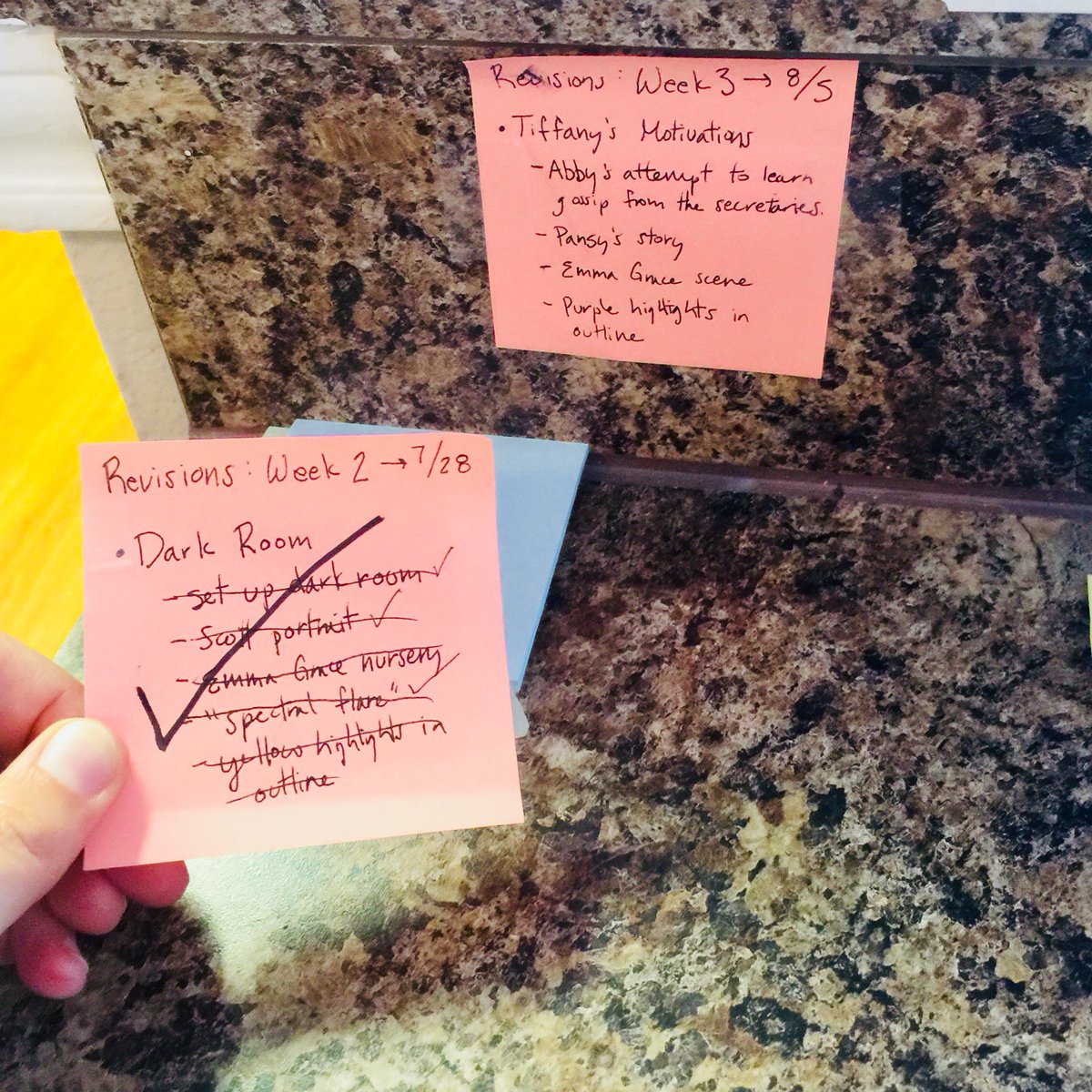 My super sophisticated revision organization system. #amwriting #amrevising