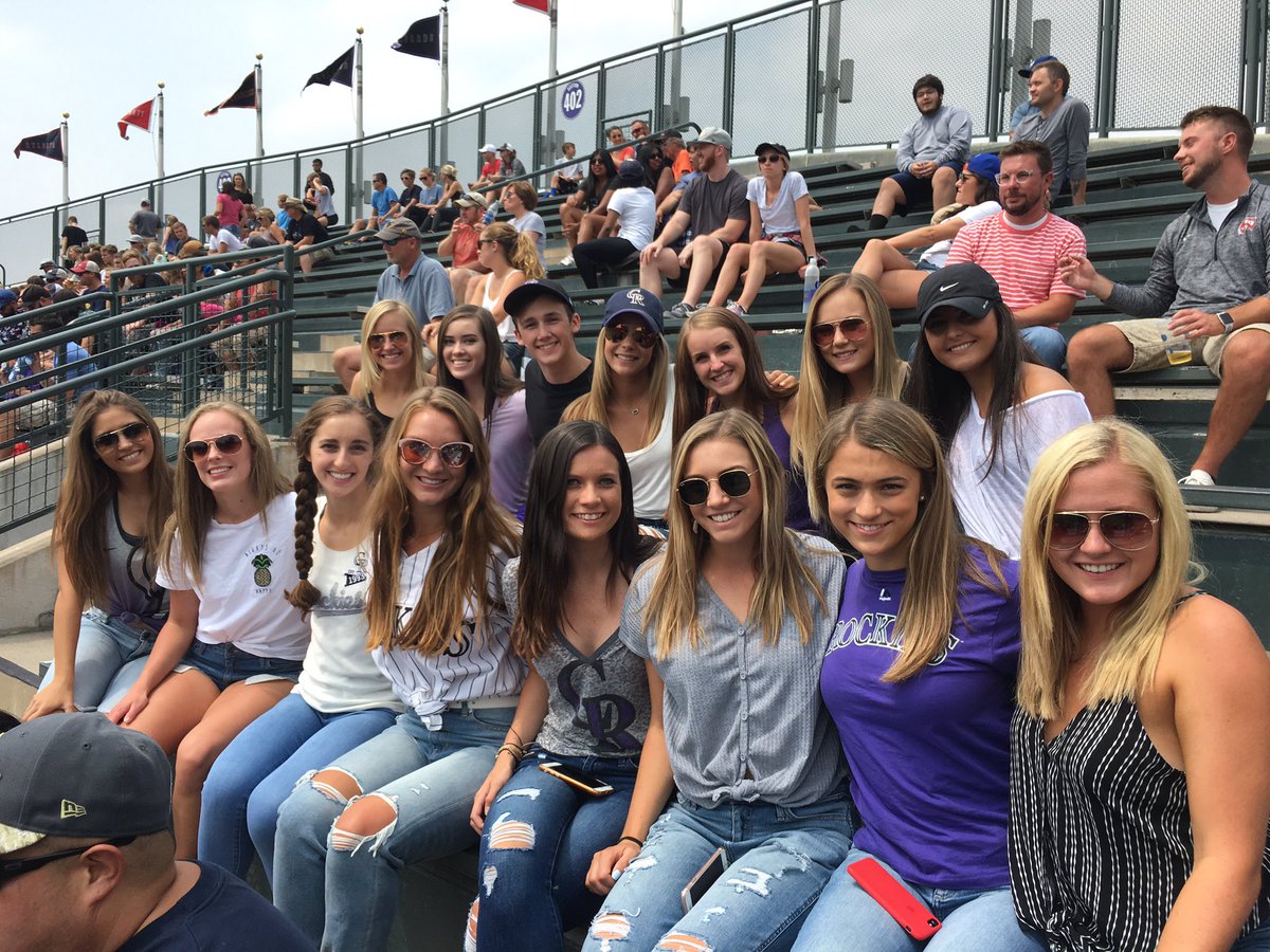 CUBuffsDance's tweet photo. Even in the off-season we love cheering on our state! @Rockies #GoRockies #GoBuffs #CUDT https://t.co/JRHcsB3A1e
