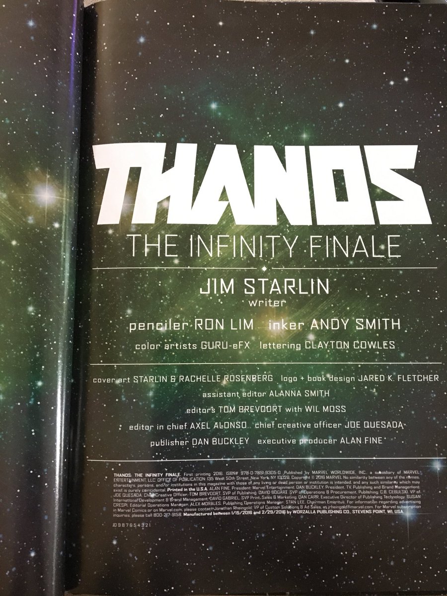 dano_cosmic's tweet photo. Now reading... #Thanos: The #InfinityFinale (2016) by #JimStarlin, #RonLim, #AndySmith, and #GurueFX
#LivingTribunal #AdamWarlock #MadTitan #Annihilus #MarvelCosmic https://t.co/q3dsaYMiYX