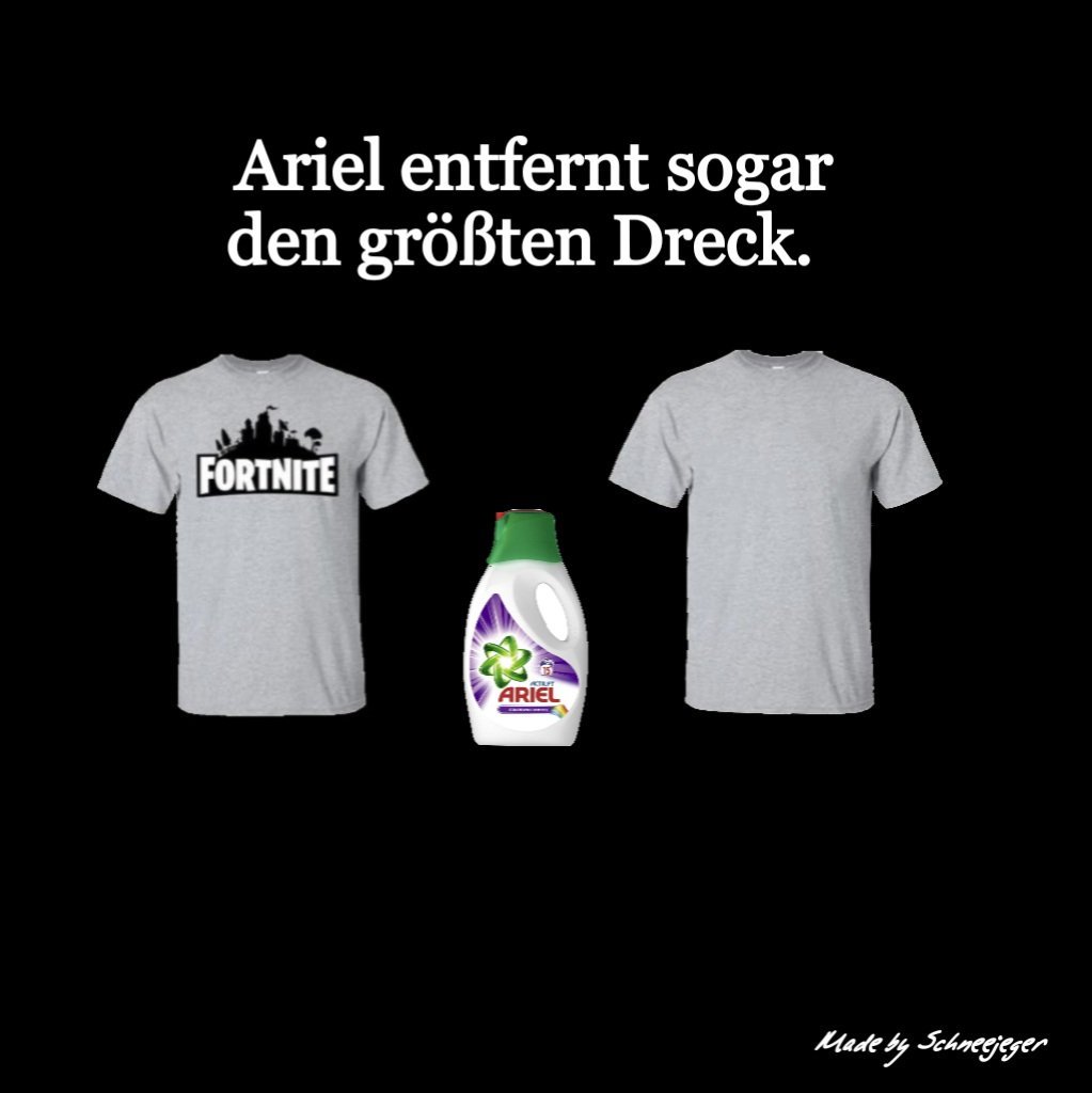 Ariel entfernt sogar den größten Dreck.👍🏻😂