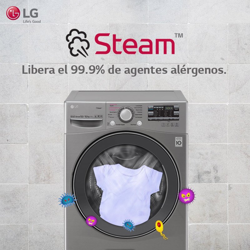 Barra oblicua paciente ángulo Twitter \ LG Colombia على تويتر: "Ahorre espacio en su casa y tenga más  tiempo para su familia.👕👚👗👖 Su ropa brillante y seca sin necesidad de  una secadora aparte con Lavadora y