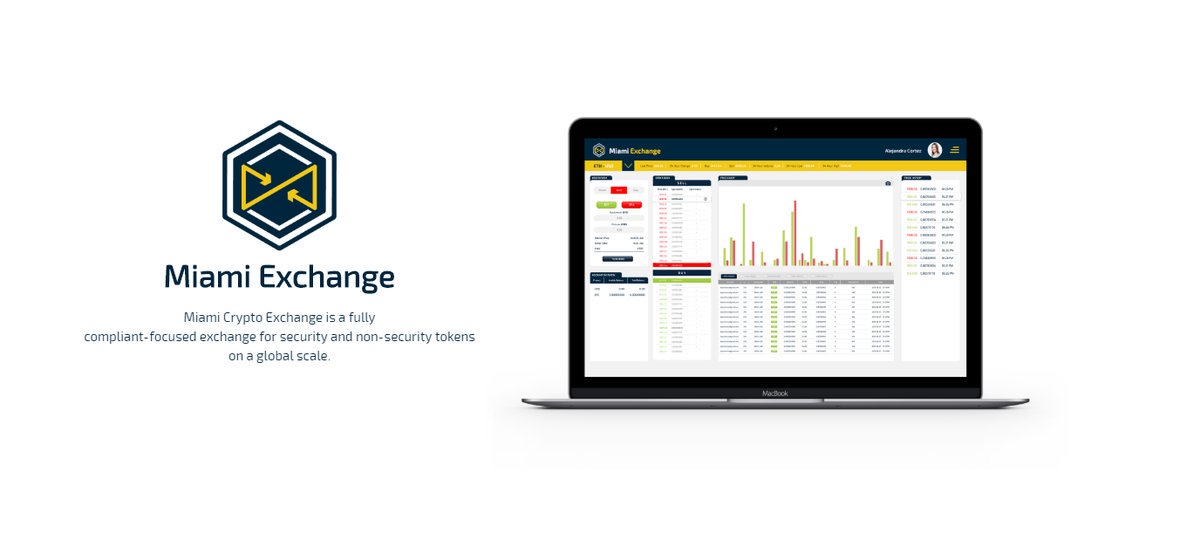 miaexchange's tweet photo. Miami Crypto Exchange is leading the charge to transform financial investments and instruments into compliant tokens uniquely providing a single trading platform for security tokens and cryptocurrencies with the ease of liquidity to US dollars. #MCEX #Blockchain #Crypto #STO https://t.co/cY7FT3M9Fz