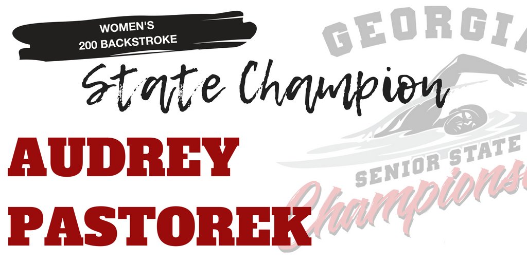 GA_Swimming's tweet photo. Women's 200 Backstroke
🥇Audrey Pastorek (GCAT) 2:18.45
🥈Allie Paschal (BUZZ) 2:19.88
🥉Caroline Perry (SA) 2:20.94
#GAstatechamps https://t.co/VrJZITBRN4