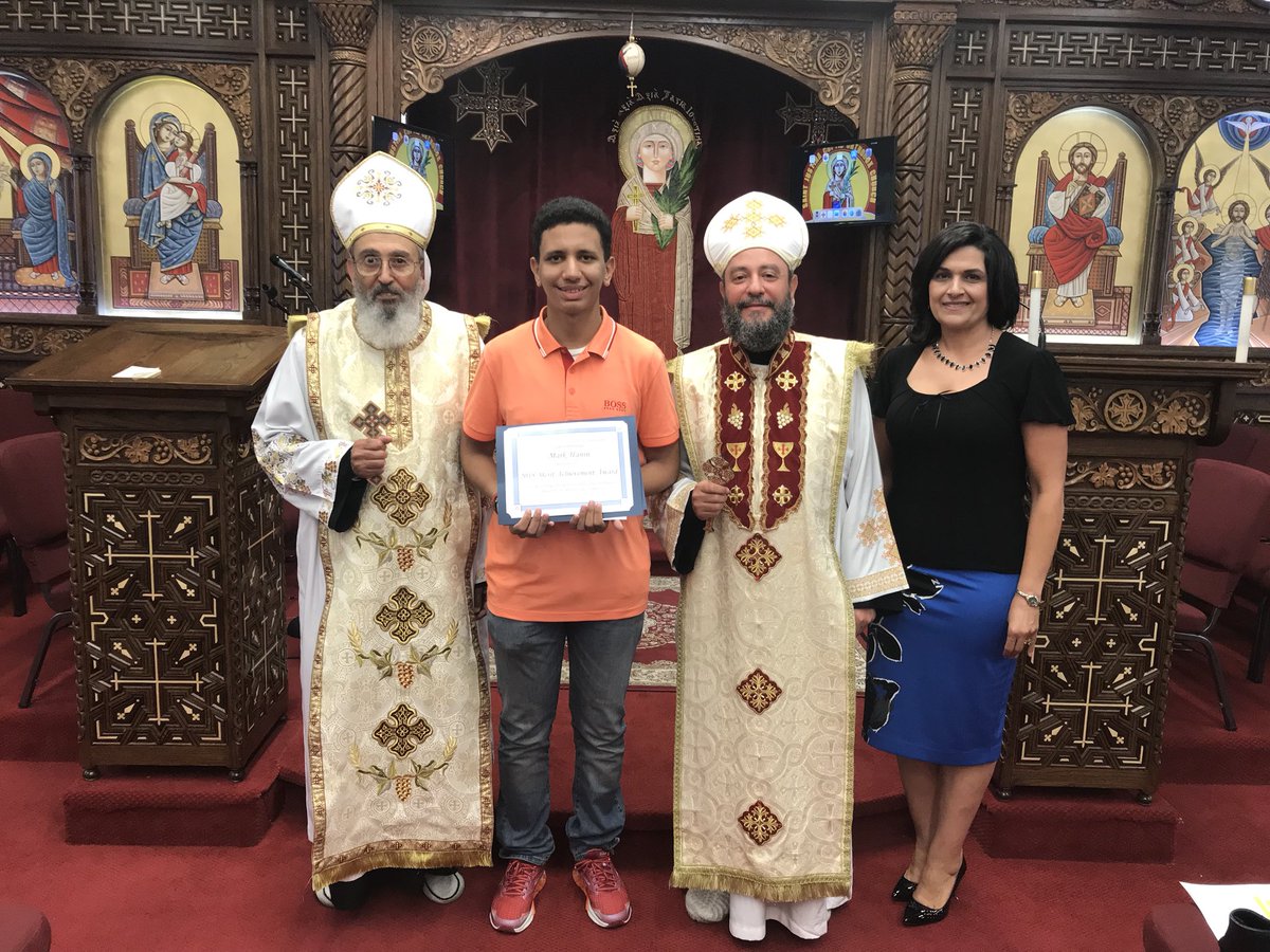 Congratulations <a href="/MarkHanin/">Mark Hanin</a> for being the recipient of the Coptic Education Foundation Academic Merit Award. I am proud of you!