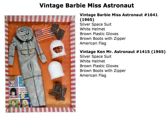 miss astronaut barbie