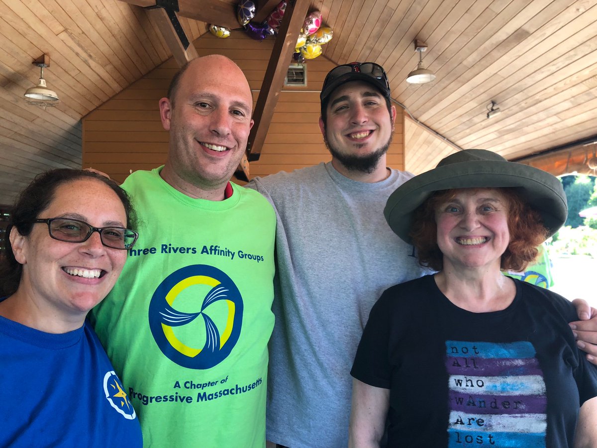 BloomyCommittee's tweet photo. What a busy afternoon, today we canvassed, put out signs and attended the @ThreeRiversMass annual picnic.  Now we are at the #Acton #Democratic Town Committee meeting.    Candidate life is never dull! #mapoli #votebloomy https://t.co/sgkLUHVr7k
