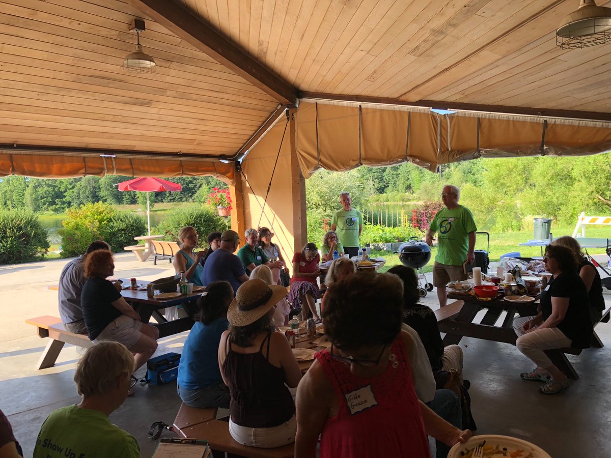 BloomyCommittee's tweet photo. What a busy afternoon, today we canvassed, put out signs and attended the @ThreeRiversMass annual picnic.  Now we are at the #Acton #Democratic Town Committee meeting.    Candidate life is never dull! #mapoli #votebloomy https://t.co/sgkLUHVr7k