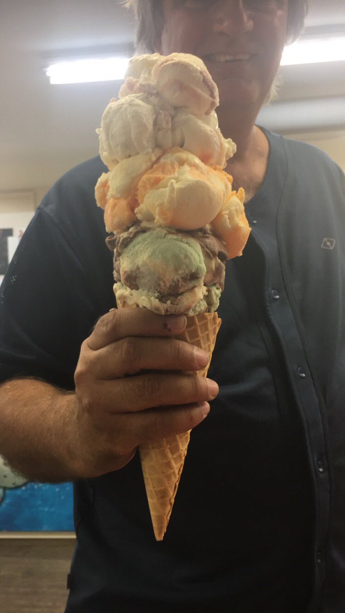A little ice cream on a hot day at the Tappen Co-op.