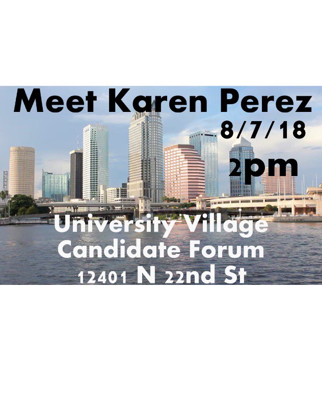 KarenPerezTampa's tweet image. Spread the word! Meet me at an event! Let me know your concerns and solutions! #solutionsbased