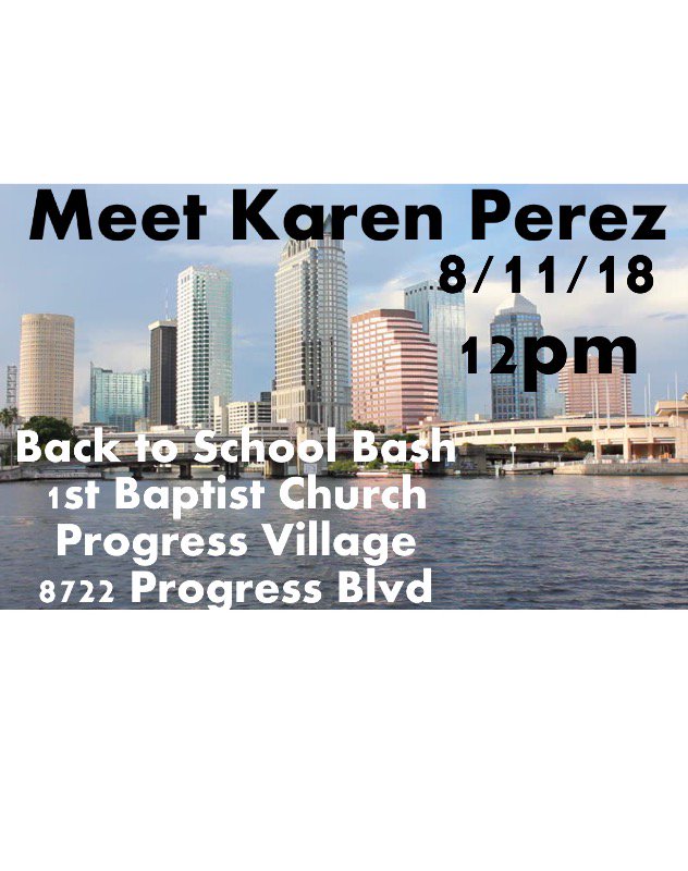 KarenPerezTampa's tweet image. Spread the word! Meet me at an event! Let me know your concerns and solutions! #solutionsbased
