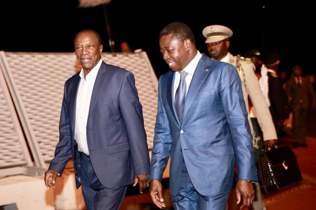 dienekeita's tweet image. #AfricanLeaders gathering in Beautiful Lomé to discuss #AfricanIntegration @ecowas_cedeao @CEEAC_ECCAS glorious arrival of HE @AlphaCondePRG and his peers #sommetcedeaoceeac @GouvGN @MCIA_Guinee