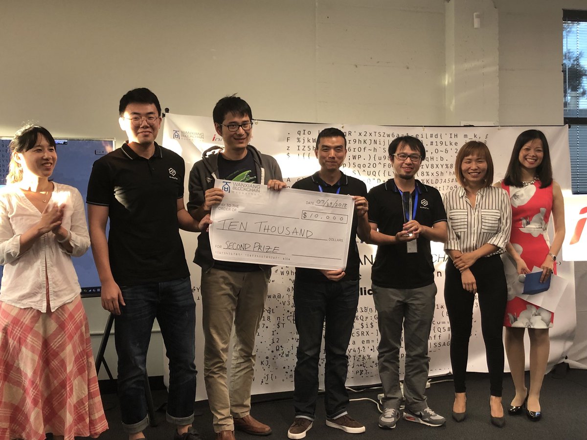 BlockFishIO's tweet image. WanXiang &amp;amp; InnoSpring Blockchain Hackathon 2nd place. Well done Blockfish!