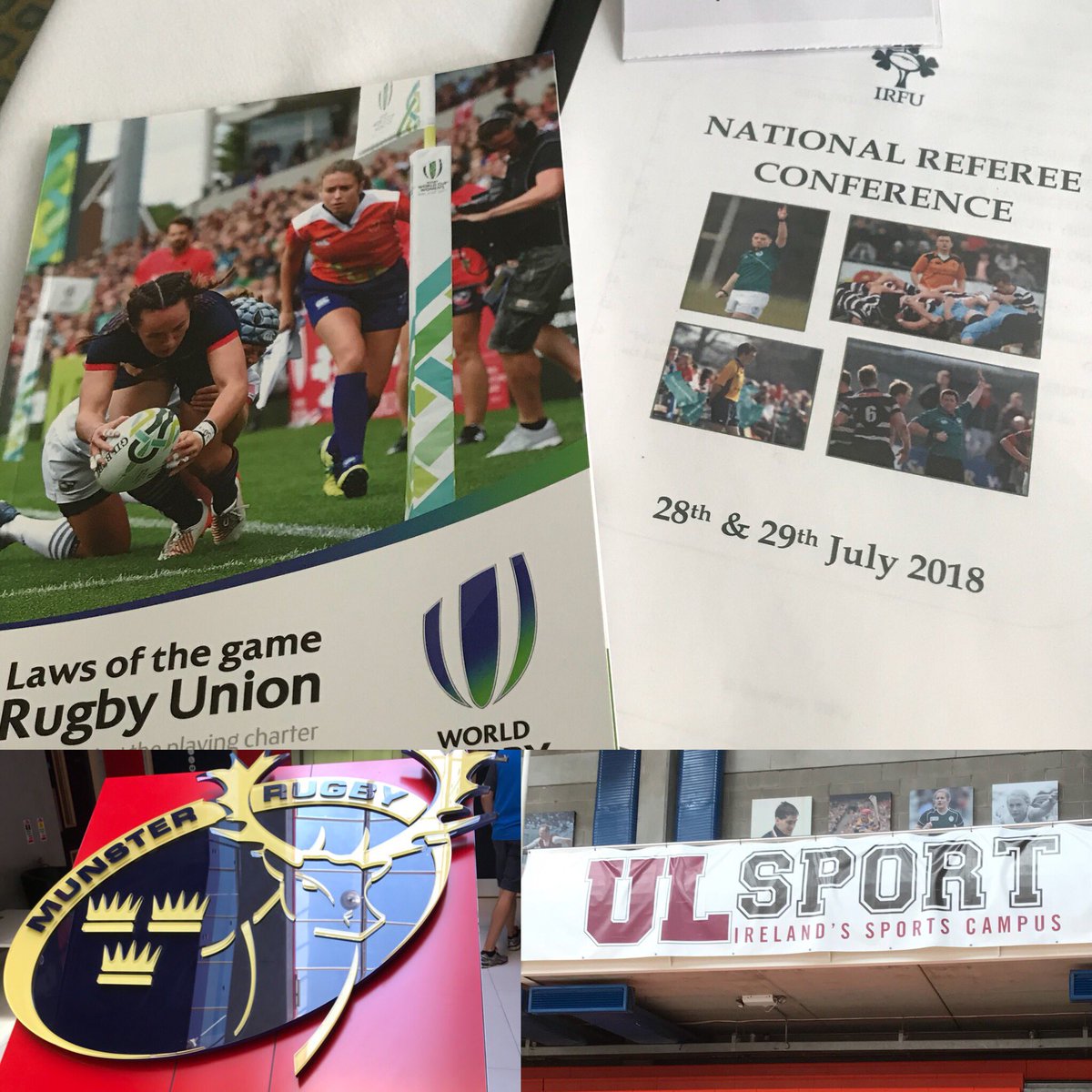 AthleticSurge's tweet photo. Great weekend spent in Limerick putting @irishrugby AIL refs through their paces. Great set up @universityoflimerick &amp; thanks @castletroyparkhotel #dontgobeforethebeep #bettereveryday 
#irishrugby #irfu #referees #conference #worldrugby #limerick #ulsport #athleticsurge https://t.co/1WPR6I8BX7
