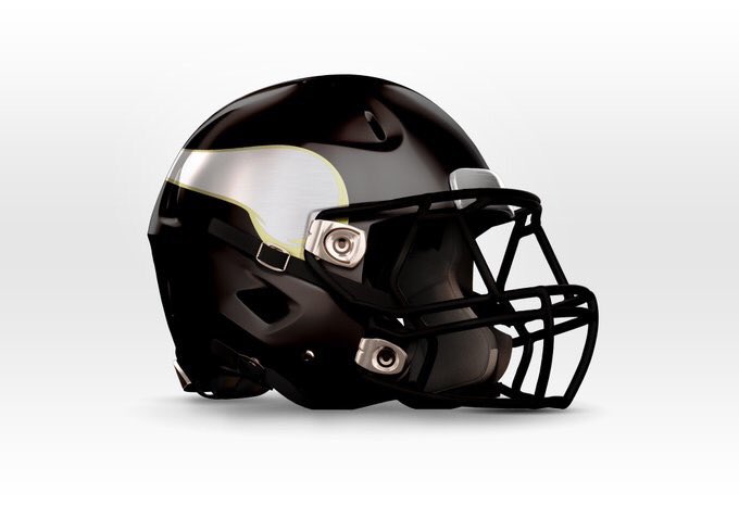 PCVikingSports's tweet photo. Like to thank @d1highlights for making a replica of the Vikings helmet! Let’s do work this season boys! #DontGiveUpTheShip #RIP64 https://t.co/ryS0G3WlLf