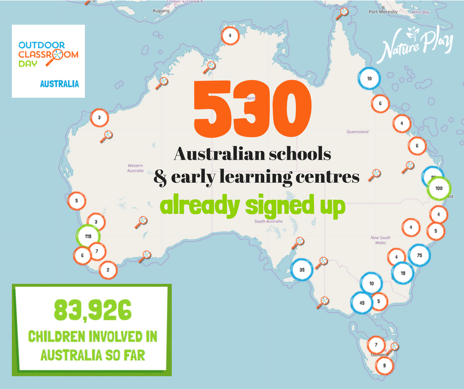 We're just over 3 months away from Outdoor Classroom Day (Nov 1), &amp; 530 Australian schools &amp; early learning centres are signed up to take part! That's almost 84,000 children! Have you signed up yet? bit.ly/2Am6iWh #outdoorclassroomdayau #outdoorlearning #teachers #nature
