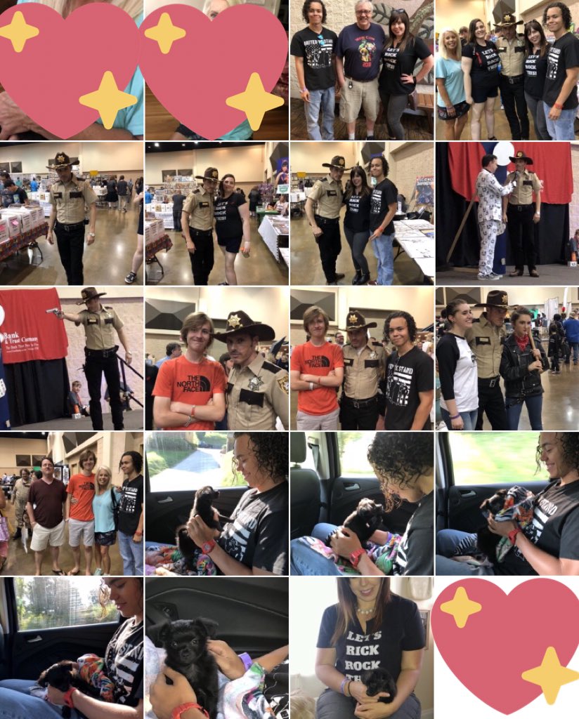 KKellynnG's tweet image. #RobCon @EverydayGrimes @carinaeeanirac amazing day! amazing peeps! #TWDFamily .. then went to get my new baby.. #Clementine 💖🎉🐶