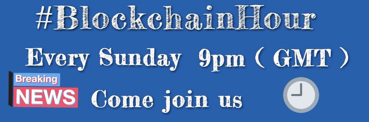 BlockChainHour's tweet image. Join us next Sunday at 9pm #London time. 
If you have any questions for next week&apos;s #blockchain topic please send them before Sunday. #blockchainHour