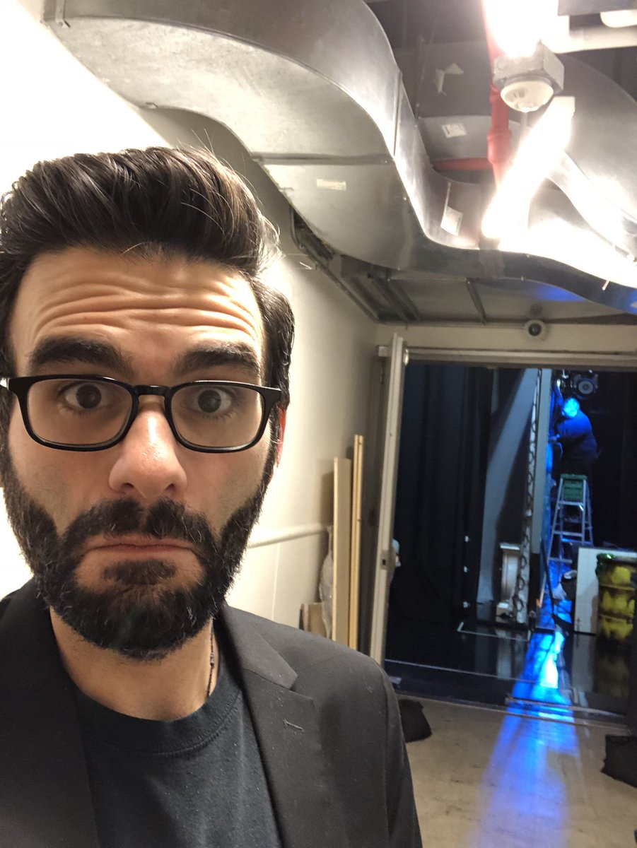 MrJoeIconis's tweet photo. I occasionally hang out backstage during intermission of @BMCMusical. I am ALWAYS in the way. #Preview6 #BeMoreChill https://t.co/YZjU1KnfFm