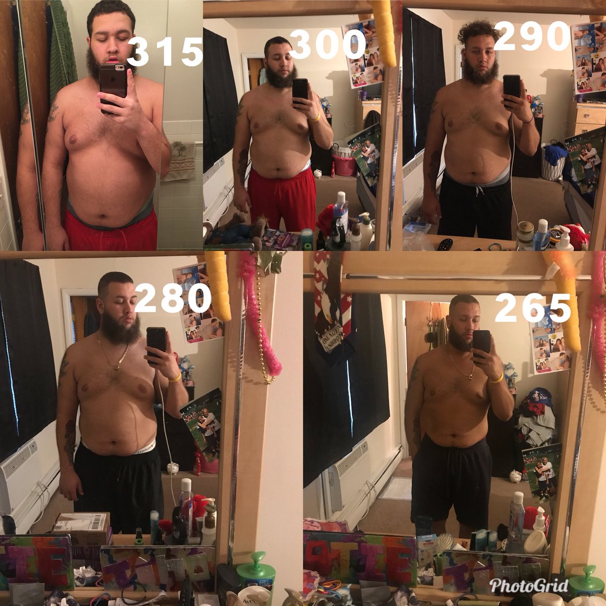 tee_boy3460's tweet photo. It’s been a long year and half for me I can say! I plateaued for a little at 290-280 !! I then finally switched gyms and went hard with my push ups at home and my better eating habits and things are just better and different for me! And I now am going for 240 strong 💪🏽@Dre2332 https://t.co/0Jty8Pc5Q9