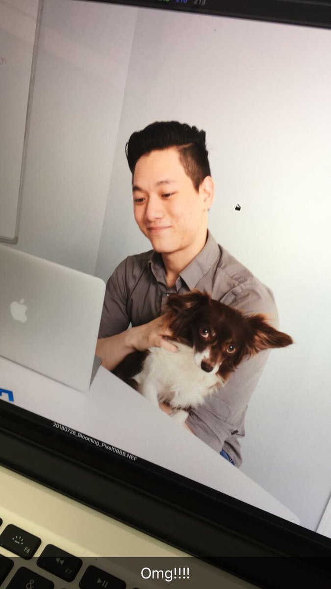PagingPayge's tweet photo. My dog is a freaking model... I’m such a proud mom 😍 (also my intern modeling hard) #dogmodel #model https://t.co/UtpoTI2vVS