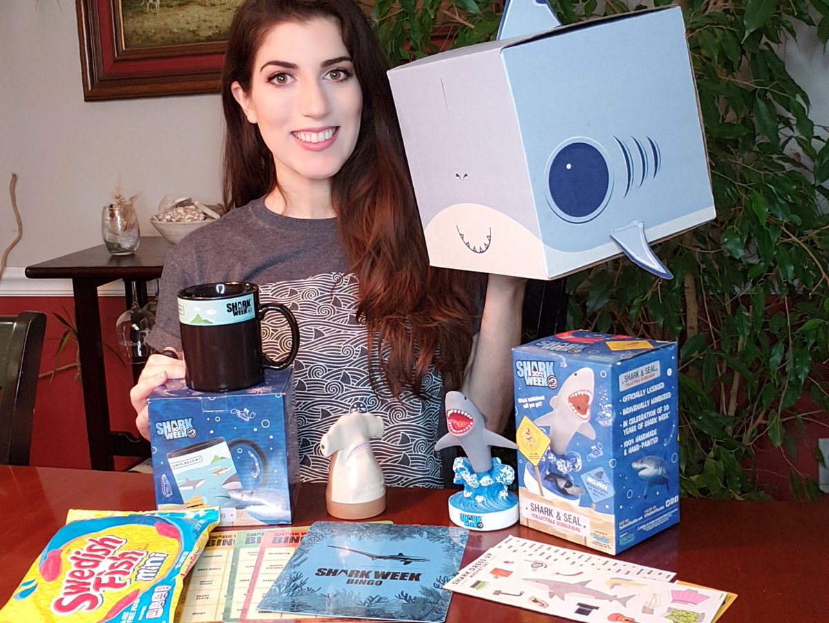 AliciaWinsTV's tweet image. The 30th #SharkWeek is drawing to a close, but I'll always have my #sharkweekbox to remember it! Thank you @theSharkWeekBox for sponsoring the stream this week!

If you missed my live unboxing, check it out at twitch.tv/videos/2908342…

Get your own box at thesharkweekbox.com/?utm_medium=Re…