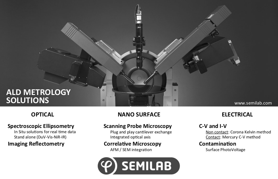 SEMILAB is Silver Sponsor at <a href="/AvsAld/">AVSALD</a> #ALDALE2018. Please come find our experts to discuss our stand alone or in-situ Optical and electrical metrology products.