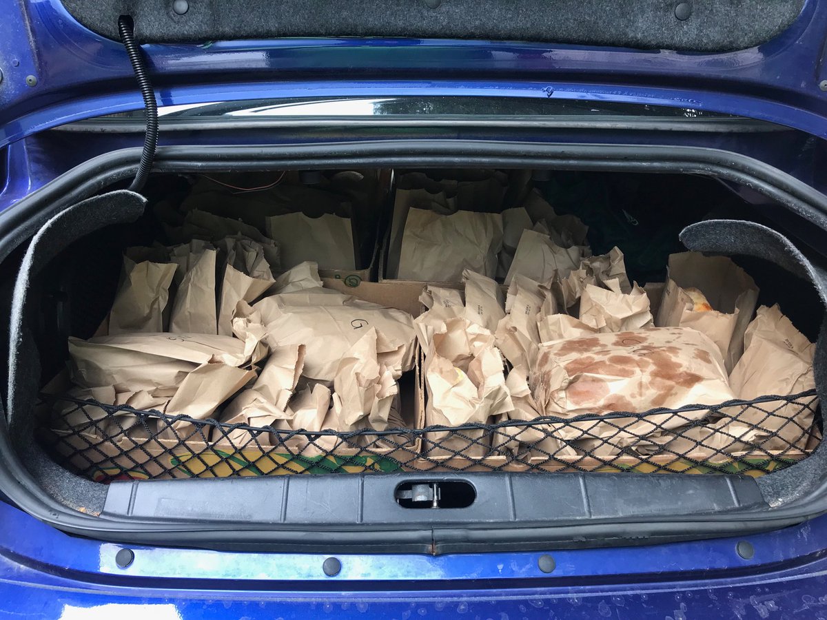 jehpi's tweet image. What my trunk will kinda look like when I pull into work tomorrow. #fundraiser #4Flags #bakesale