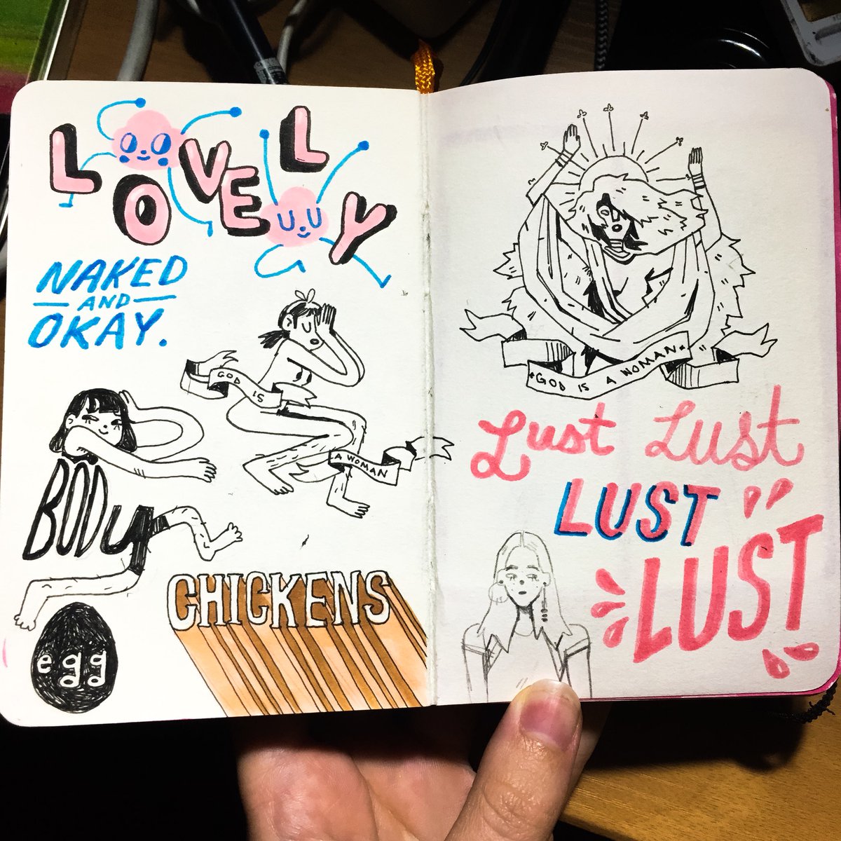 Sketchbook dump from the last couple days 