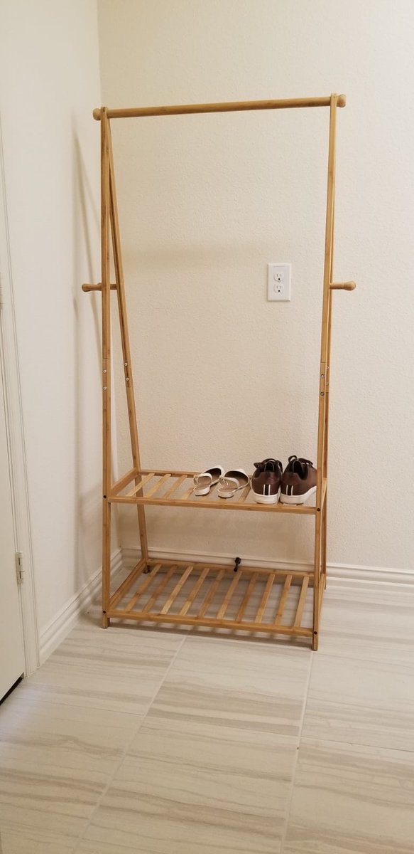 rooparaghavan's tweet image. Elegant solution for a coat rack/shoe shelf.
Found this @amazon 
amazon.com/gp/product/B07…
Excellent price.
#homfa