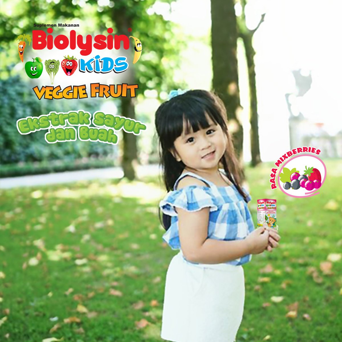 Biolysin_Series's tweet photo. Bunda, sudah coba berikan si Kecil Biolysin Kids Veggie Fruit rasa Mixberries ? Kalau belum, Bun segera berikan ke si Kecil! Ekstrak sayur dan buah plus Chicory sangat baik loh untuk kesehatan pencernaan si Kecil. Hari-hari si Kecil pasti jadi lebih semangat dan ceria 😊 https://t.co/WwJRJcjJkU