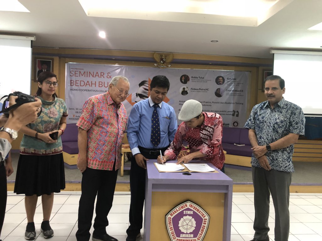 MoU between Kopkun Institute and AMICOM in Purwokorto, Indonesia to collaborate on developing applications to solve problems faced by co-operatives and to incubate new ideas relating to co-operatives. Will be interesting to see how this develops. <a href="/ICAAPAC/">ICA Asia and Pacific</a>