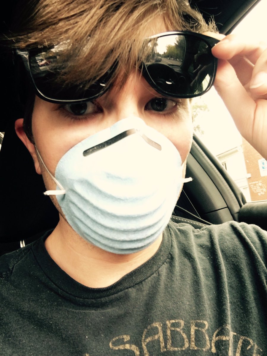 MickDeMille's tweet photo. Can't believe how smoky the air is in Sacramento.  Trying to save my lungs to track vocals on Tuesday.. #carrfireredding https://t.co/JLyv4BSv9G