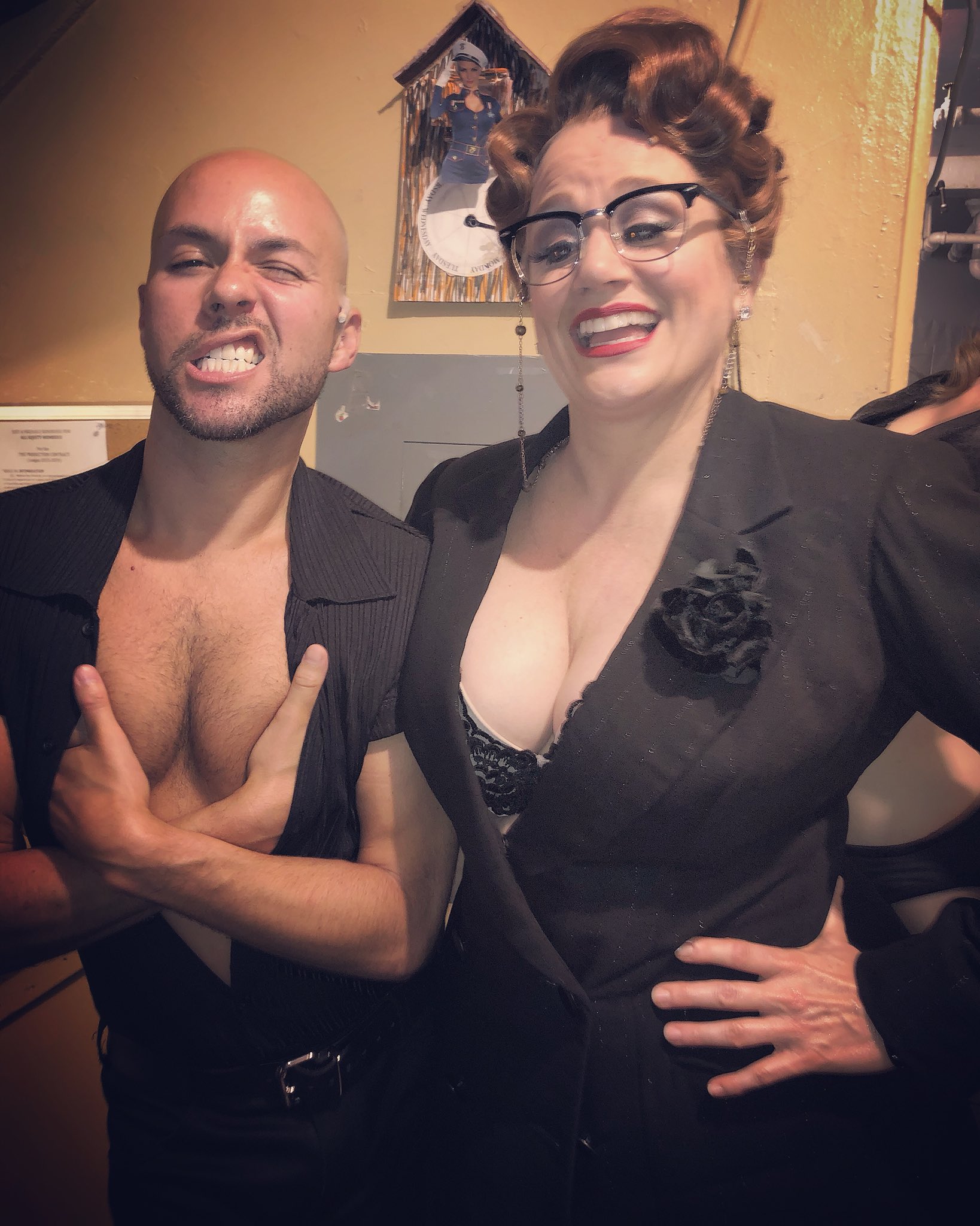 Eddie Bennett on X: Don't ever get into a cleavage #contest with  #tonyawardwinner @CadyHuffman. YOU. WILL. LOSE. Plus...she used to do  #theatre in the woods...so...there's that. #dance #dancer #fosse #broadway  #broadwaydancers #hotcha #